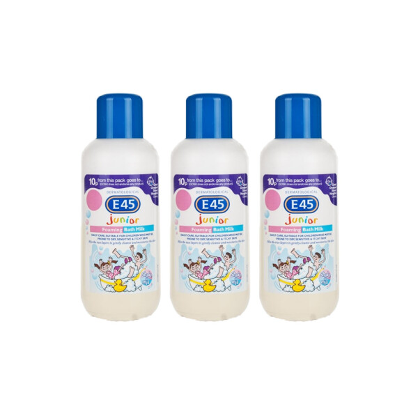 E45 Junior Foaming Bath Milk Triple Pack
