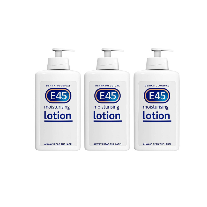 E45 Moisturising Lotion Triple Pack 500ml | x3 Pack | Chemist Direct