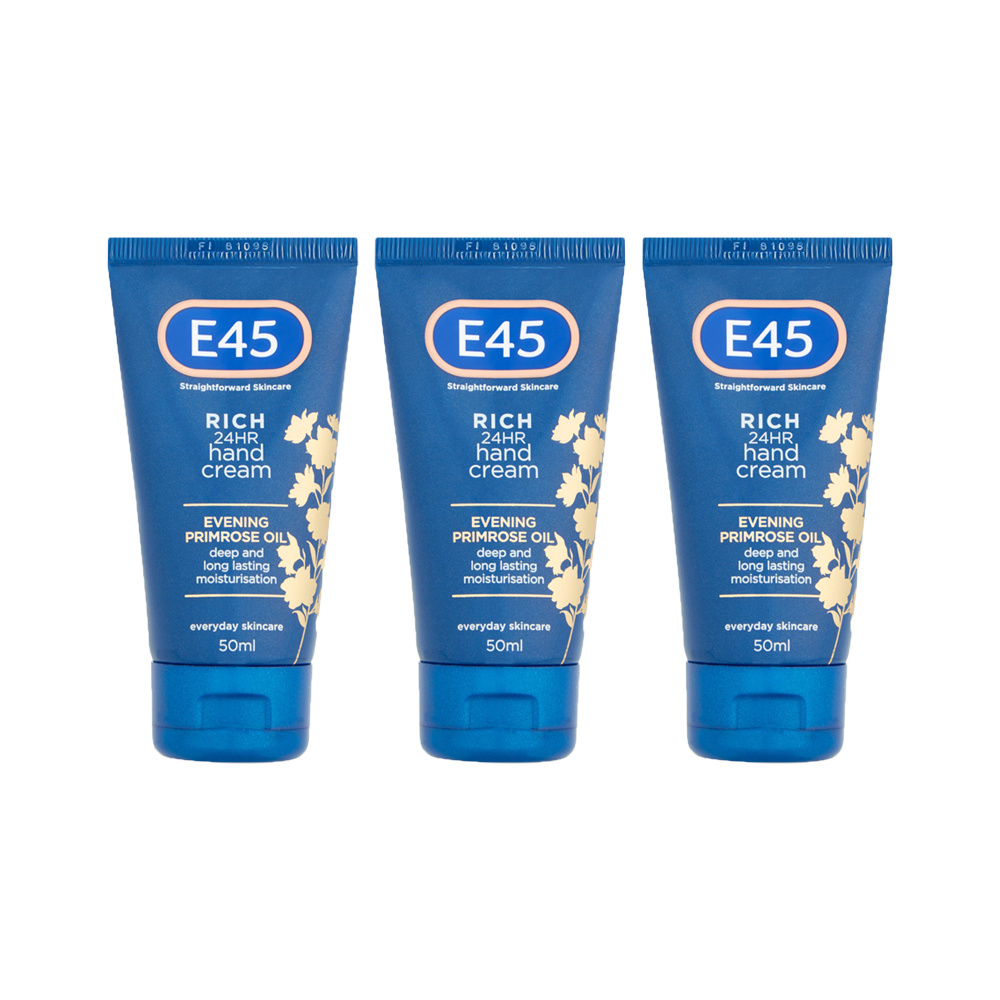 E45 Rich 24HR Hand Cream Triple Pack