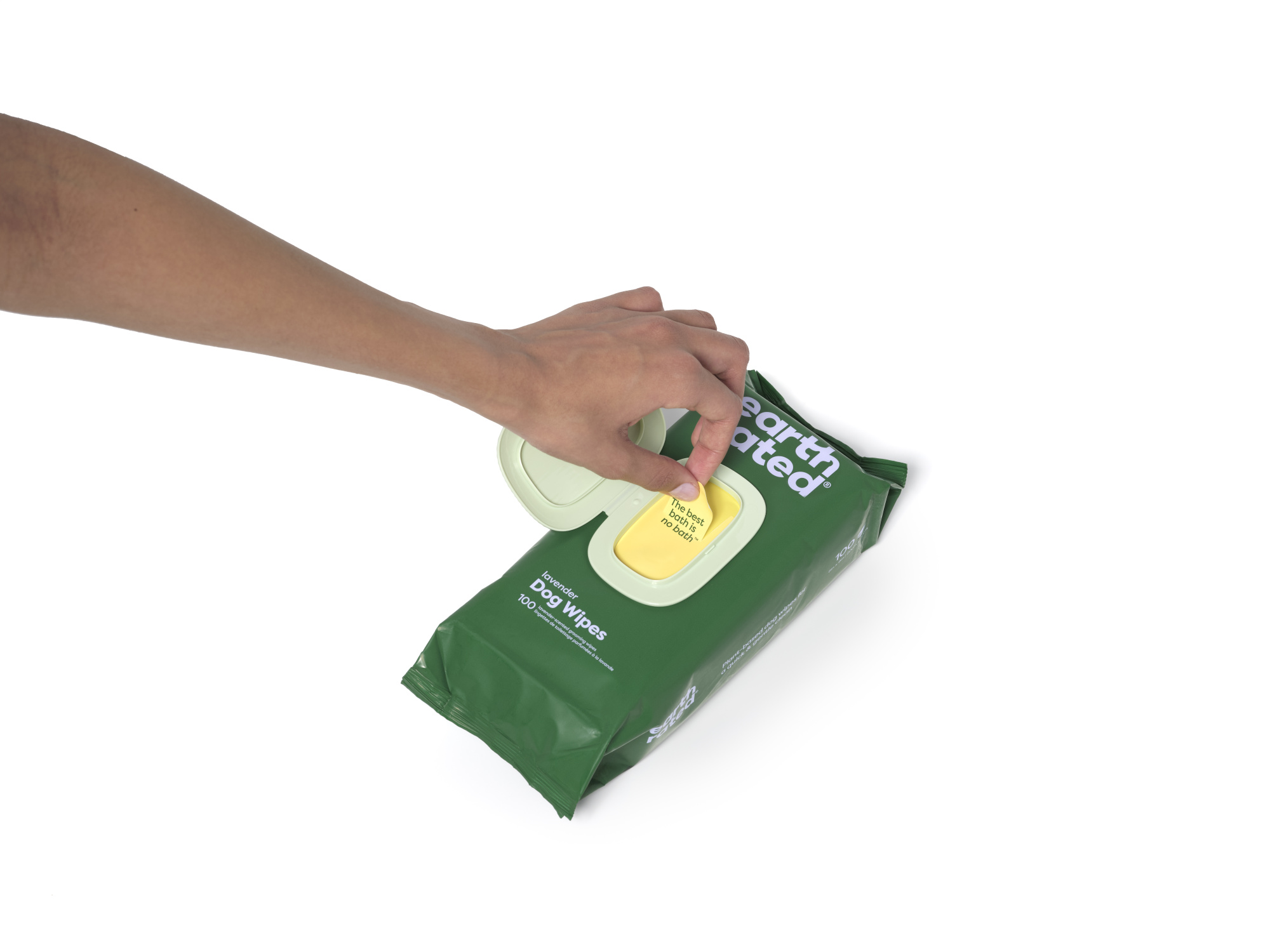 Earth Rated Pet Grooming 100 Dog Wipes Lavender Scented