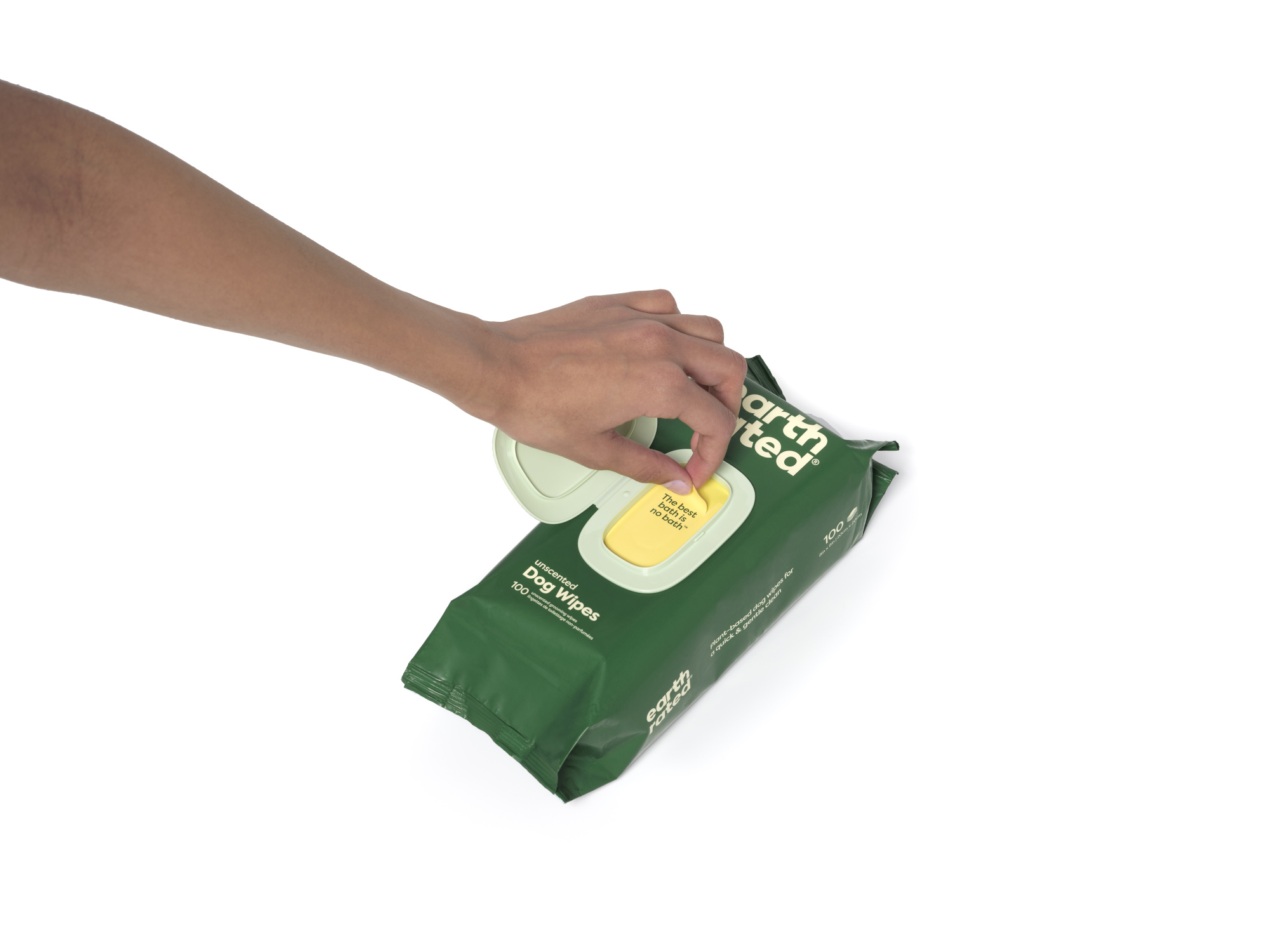 Earth Rated Pet Grooming 100 Dog Wipes Unscented