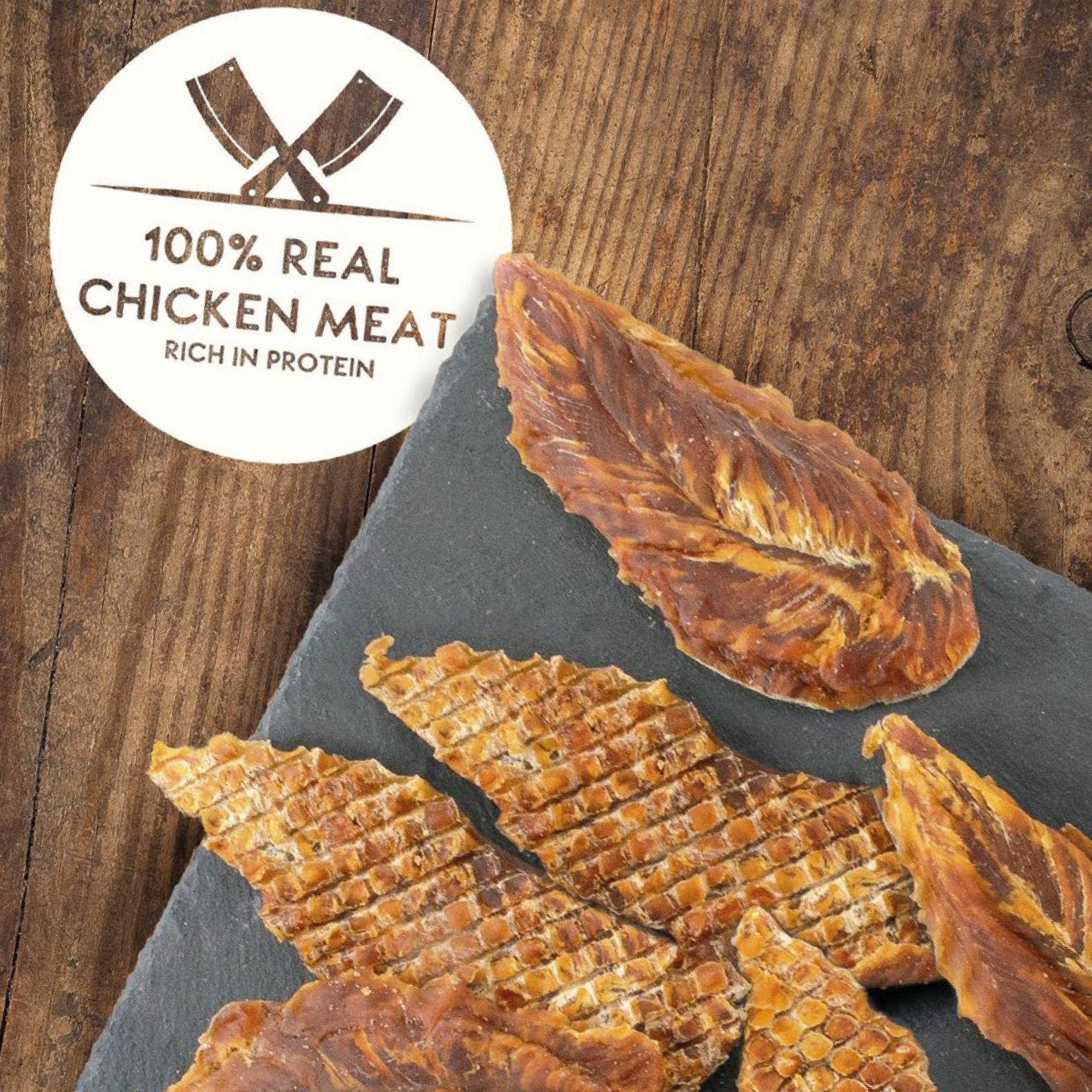 Elkwood 100% Natural Real Chicken Jerky Strips Dog Treats
