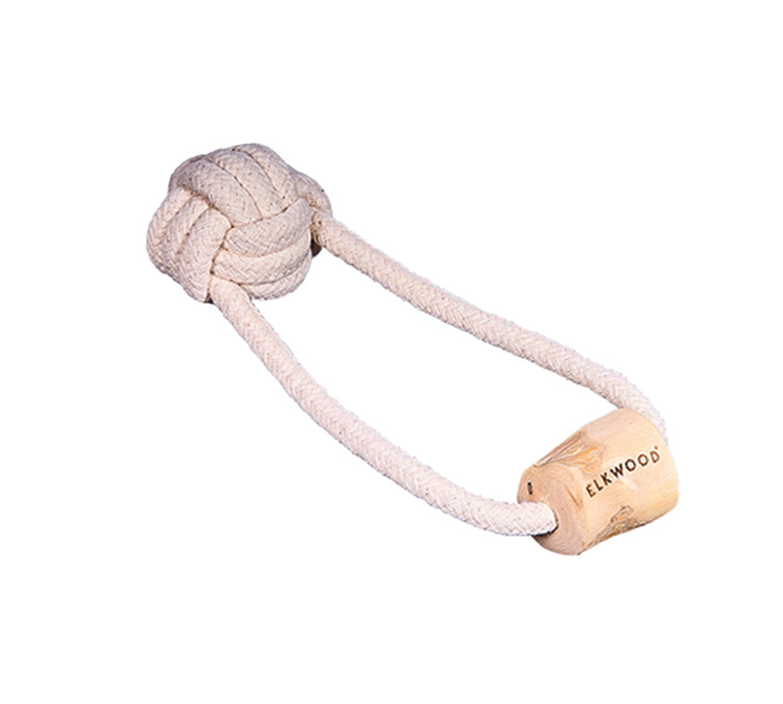 Elkwood Coffee Wood Ball & Dog Chew Toy