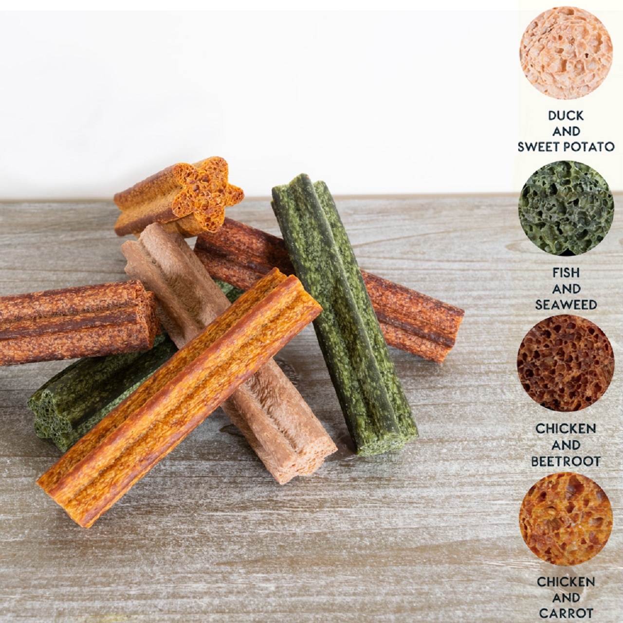 Elkwood Natutal Vegtable Sponge Dental Sticks 7pk for Dogs