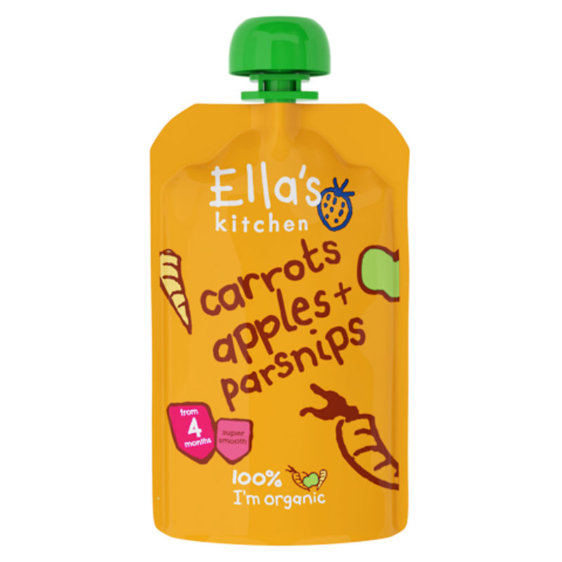  Ella's Kitchen Stage 1 - Carrots, Apples + Parsnips 