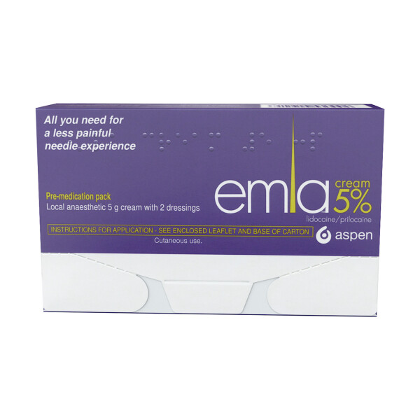 Buy Emla Cream 5% 5g With 2 Dressings | Chemist Direct