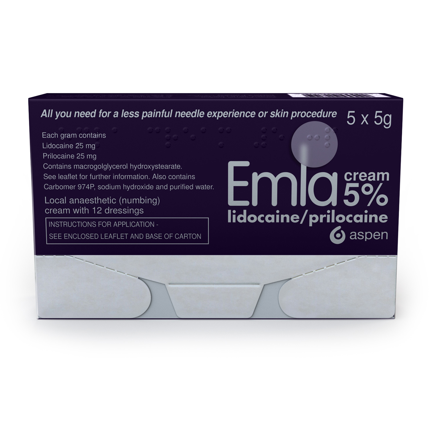 Click to view product details and reviews for Emla Cream 5x5g Tubes With 12 Dressings.