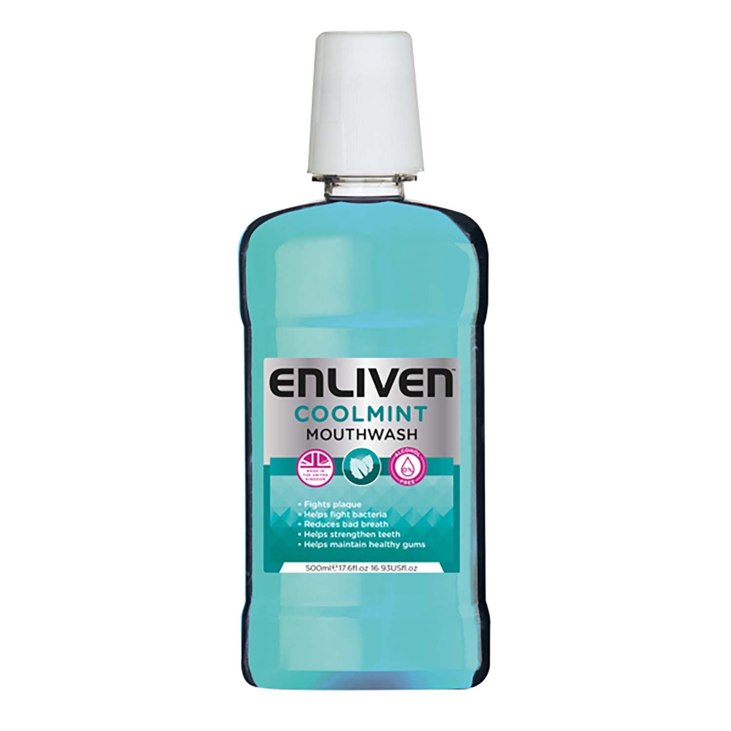 Enliven Total Care Mouthwash Cool Mint Alcohol Free