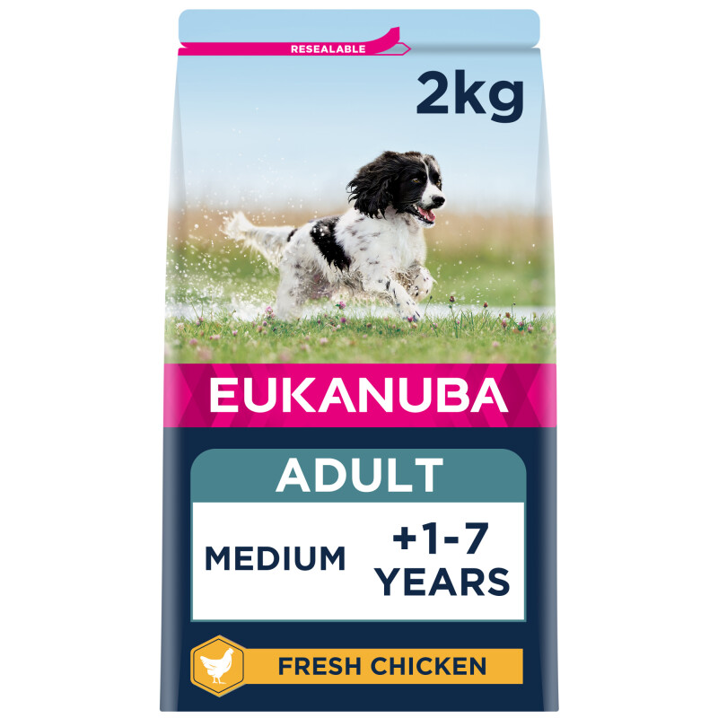 Eukanuba Adult Medium Dry Dog Food Chicken 2kg