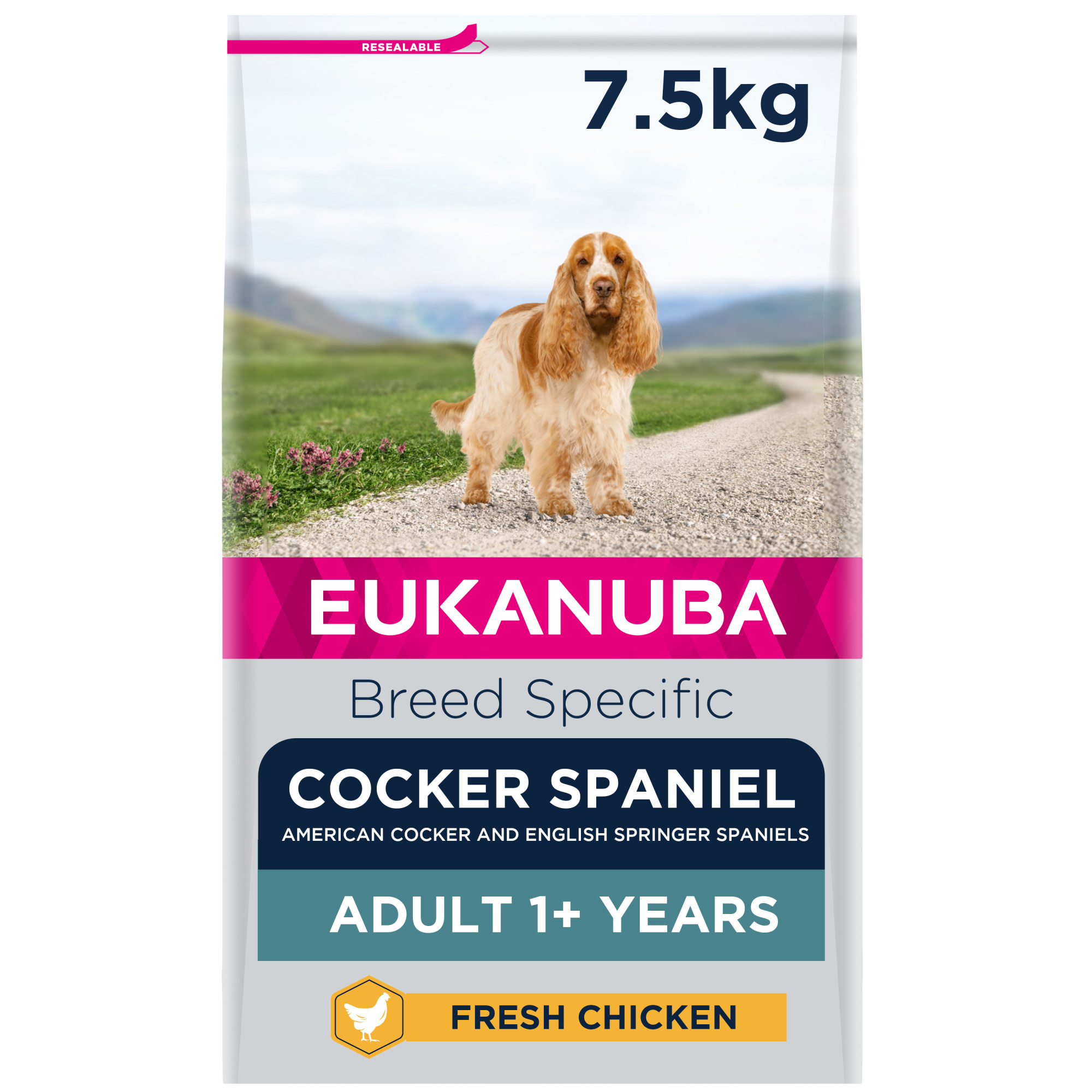 Eukanuba Cocker Spaniel Dry Dog Food Chicken 7.5kg