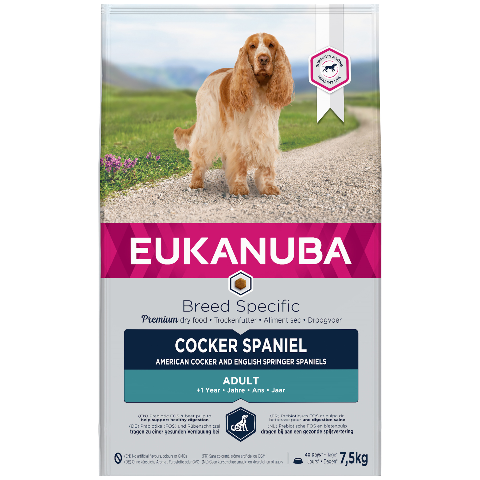 Eukanuba Cocker Spaniel Dry Dog Food Chicken 7.5kg