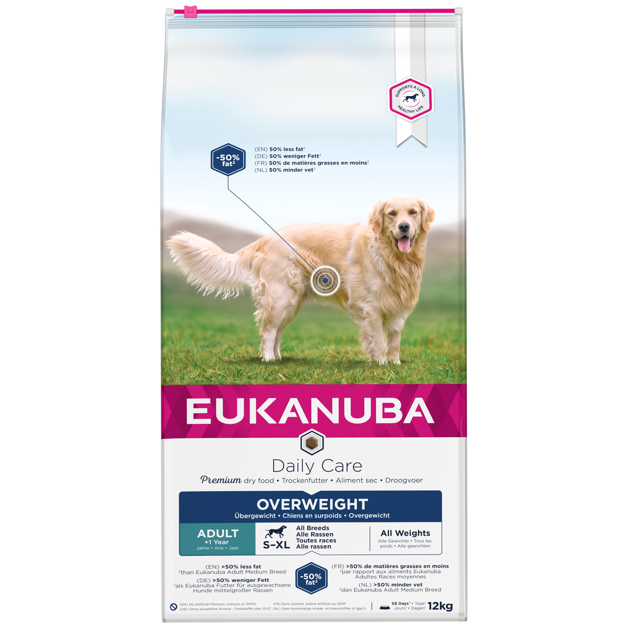 Eukanuba Daily Care Adult Overweight Dry Dog Food Chicken 12kg