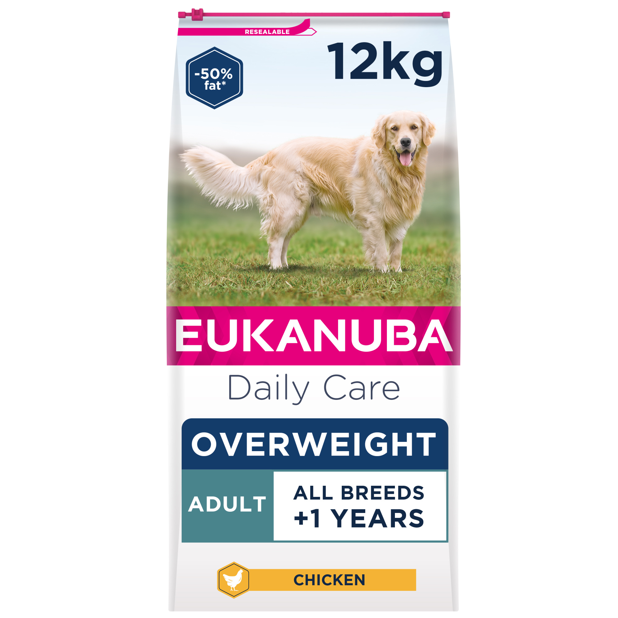 Eukanuba Daily Care Adult Overweight Dry Dog Food Chicken 12kg