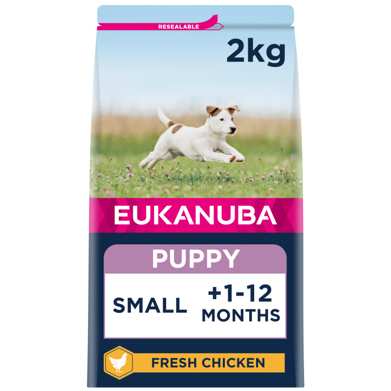 Eukanuba Puppy Small Dry Dog Food Chicken 2kg - Main Image