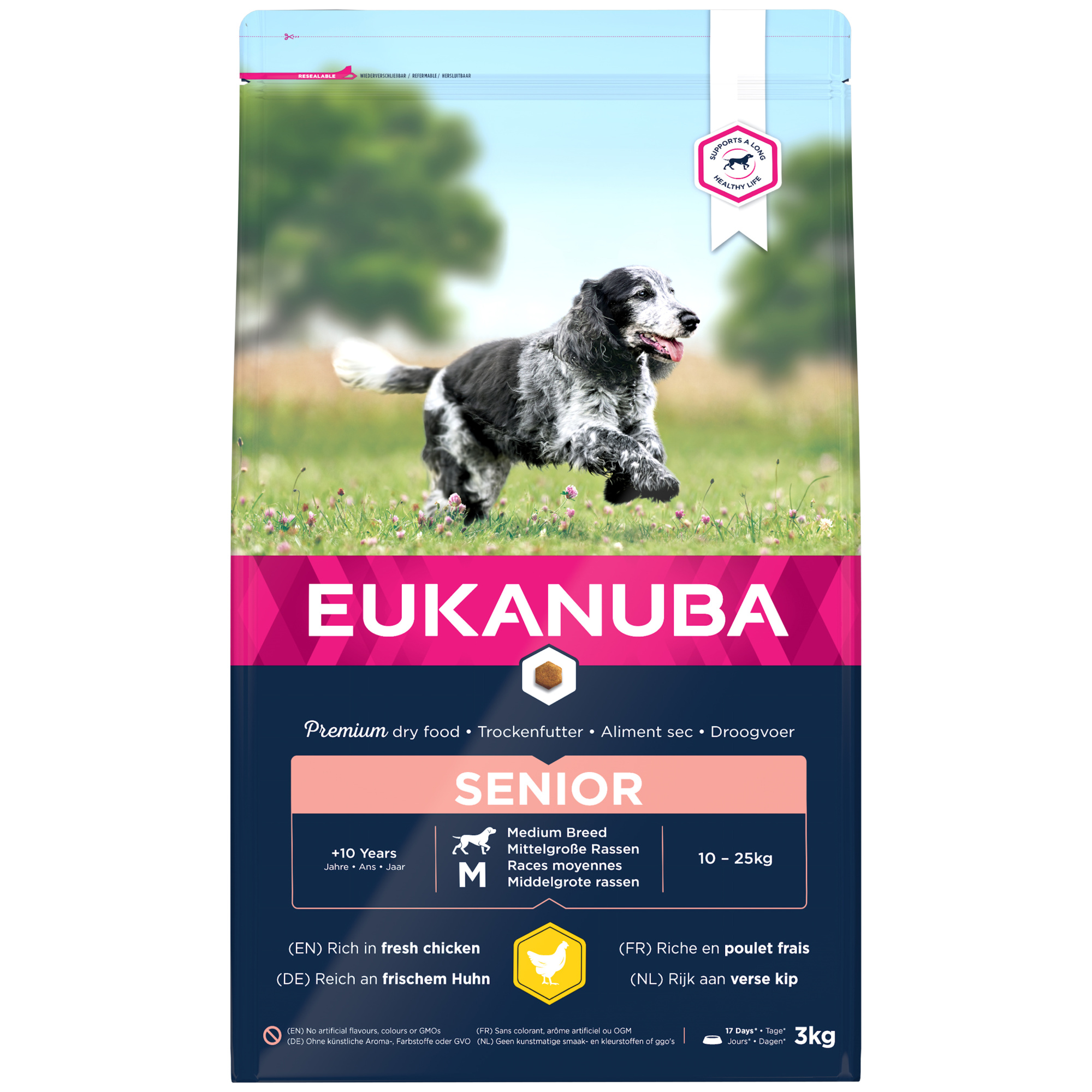 Eukanuba Senior Medium Dry Dog Food Chicken 3kg