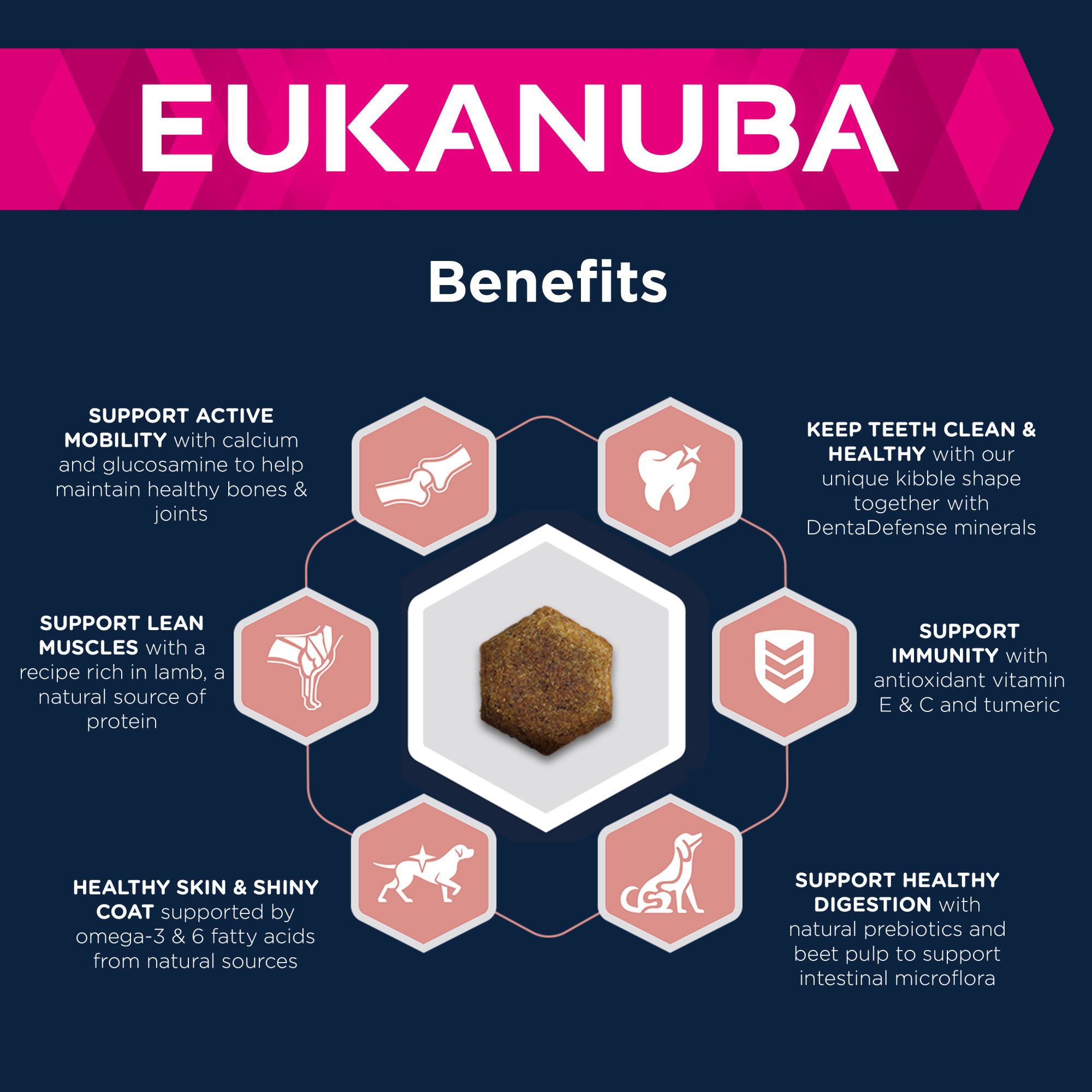 Eukanuba Senior Small Medium Dry Dog Food Lamb & Rice 12kg