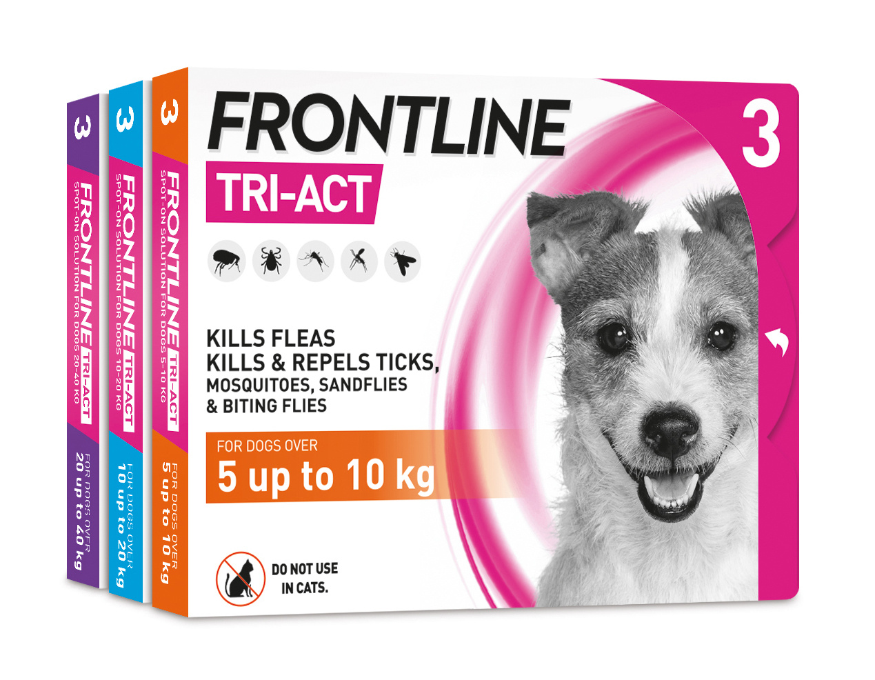 FRONTLINE TRI-ACT Flea & Tick Treatment Dog 