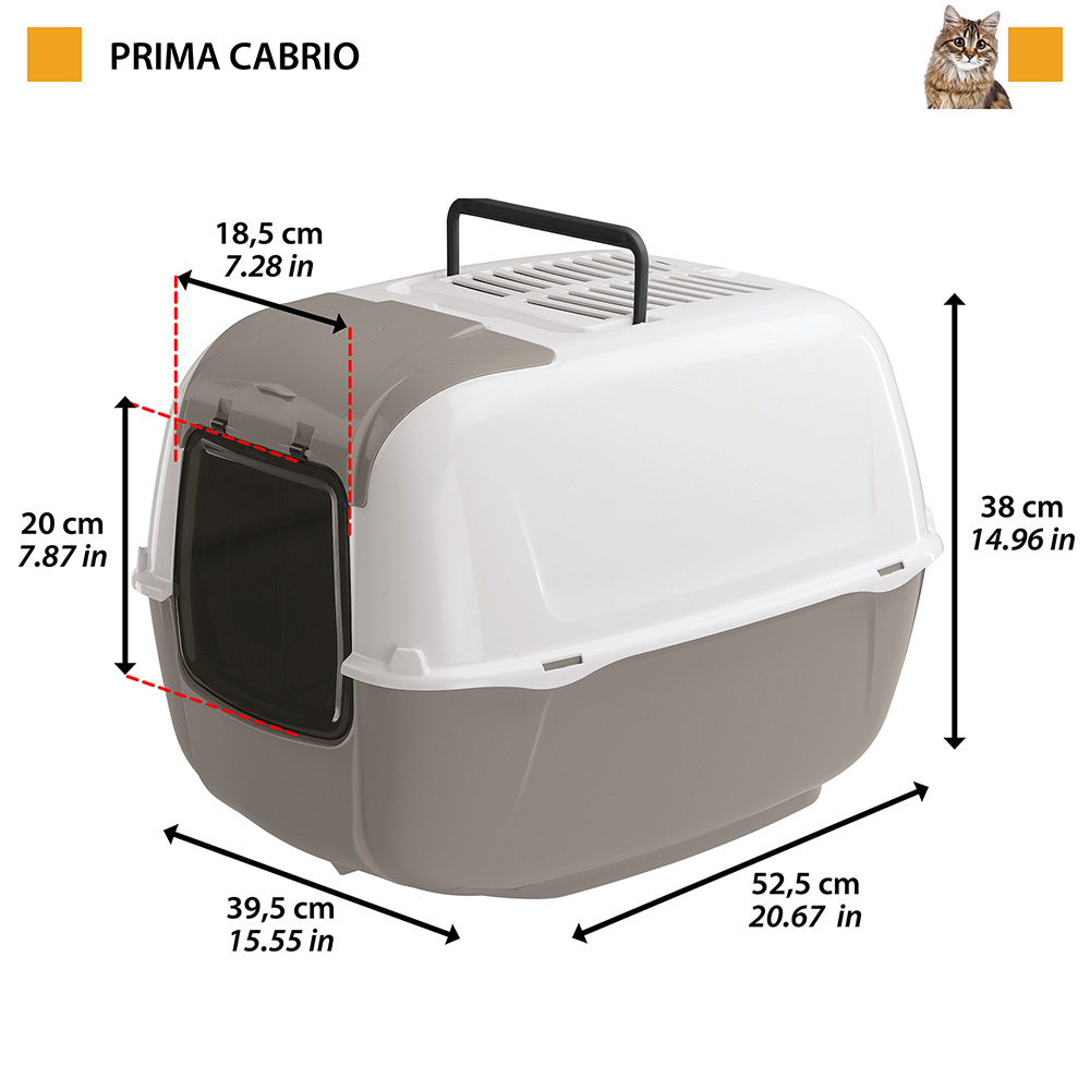 Ferplast Cat Prima Cabrio Hooded Toilet 1432G