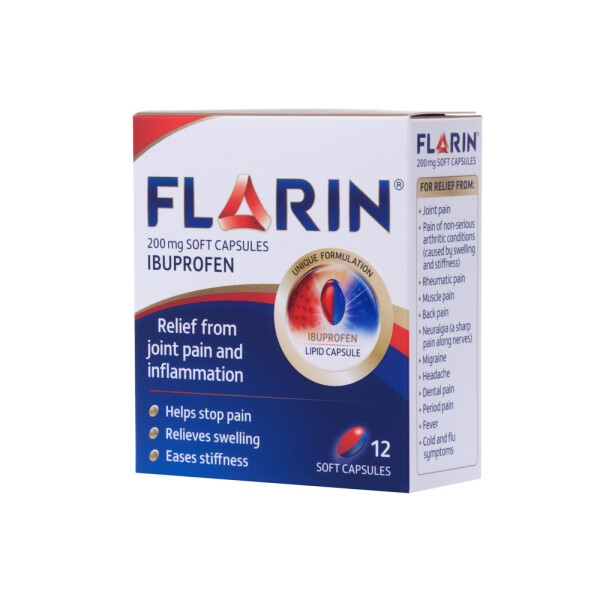 Flarin Ibuprofen 200mg Capsules