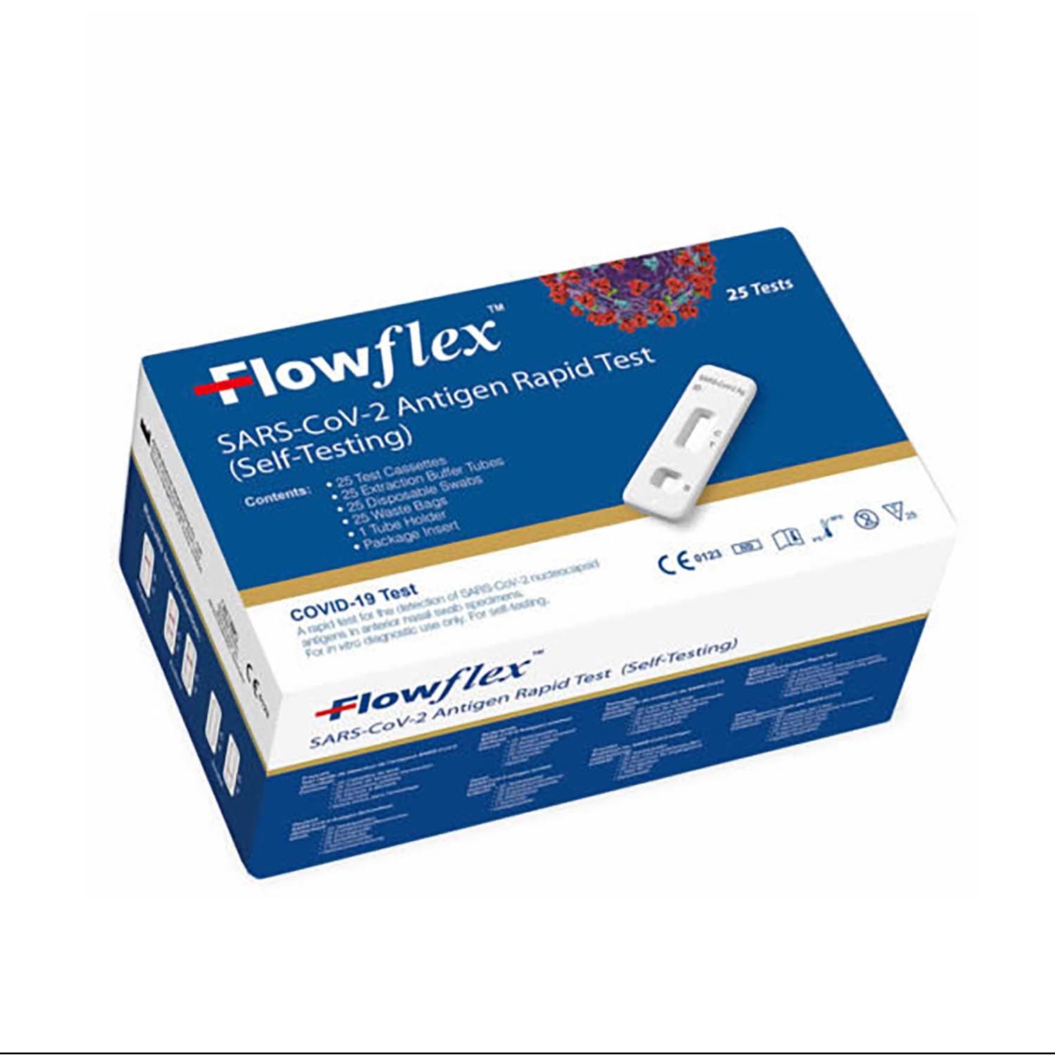 Flowflex Antigen Rapid Lateral Flow Self Testing Kit 25 Tests Flowflex US
