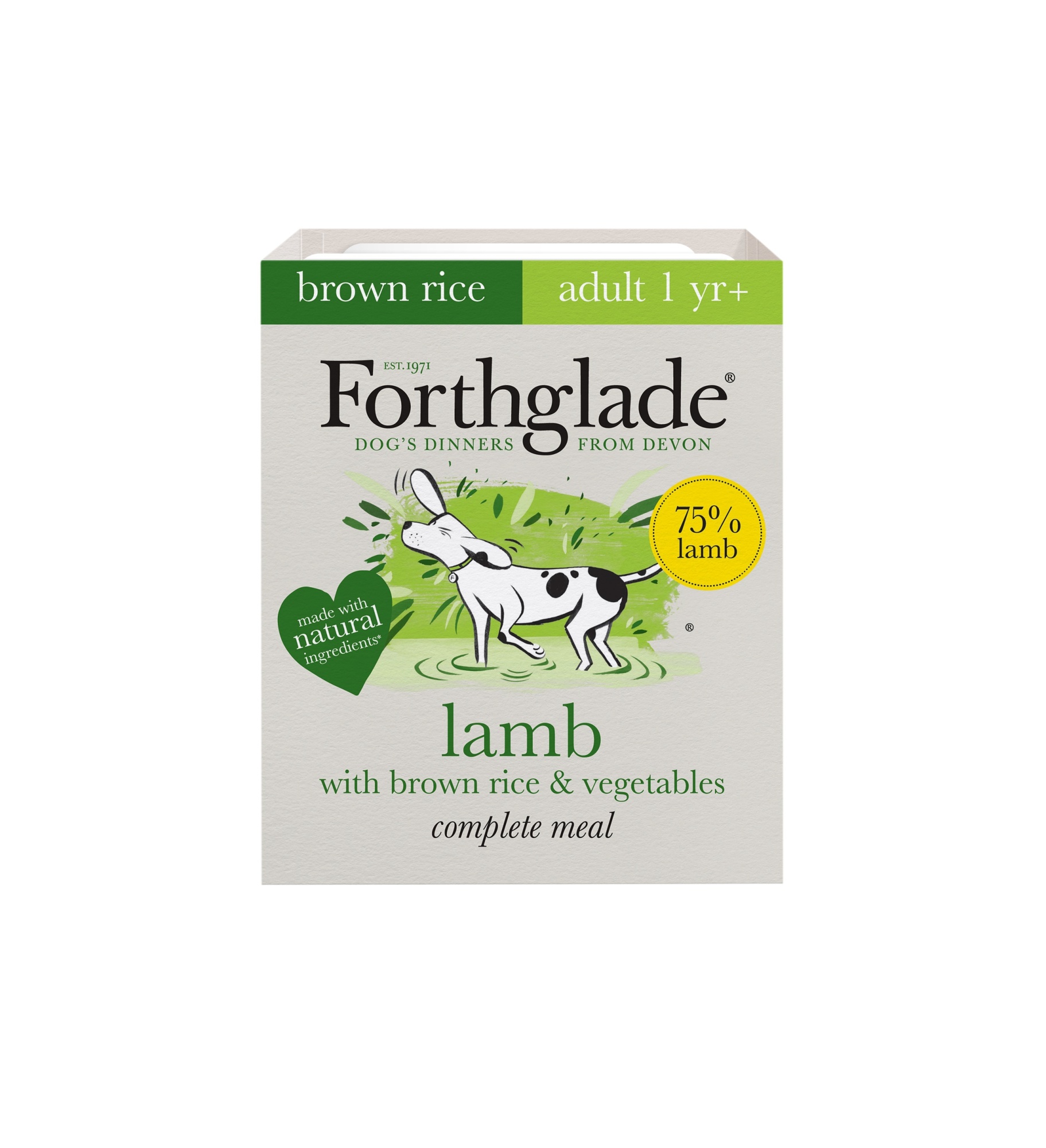 Forthglade Adult Dog Complete Lamb Brown Rice & Veg 395g 18pk