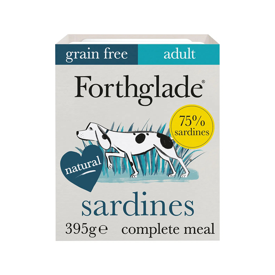 Forthglade Adult Dog Grain Free Complete Sardines Sweet Potato & Veg 395g 18pk