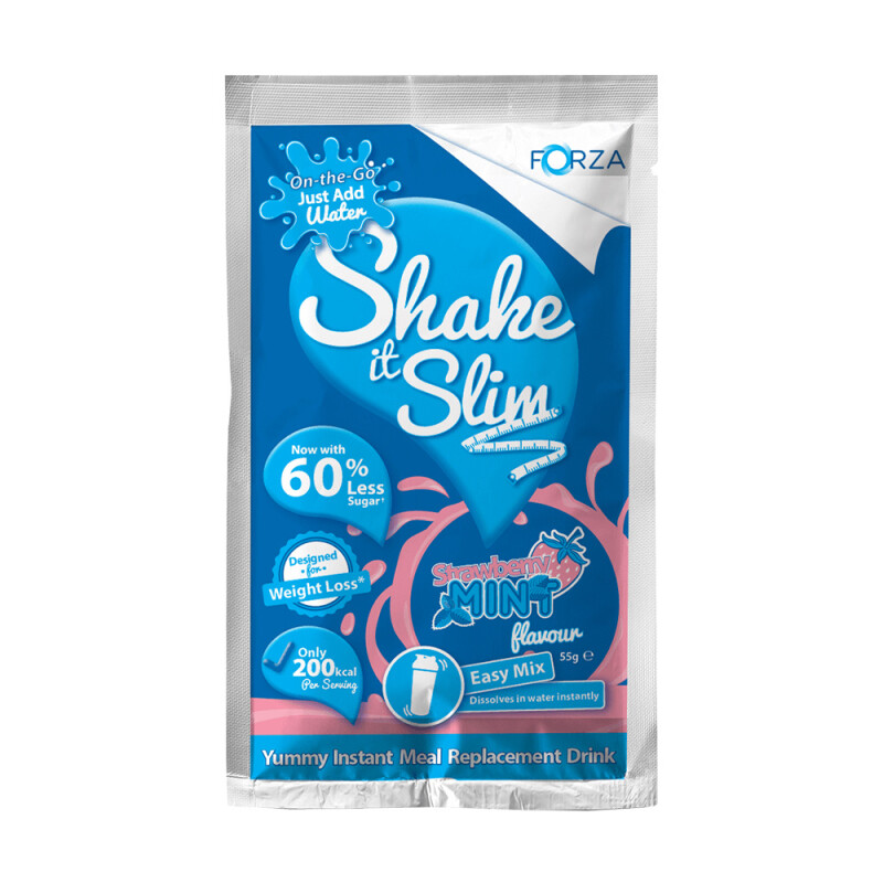 Forza Shake it Slim Strawberry Mint 10 Sachets EXP NOV 19
