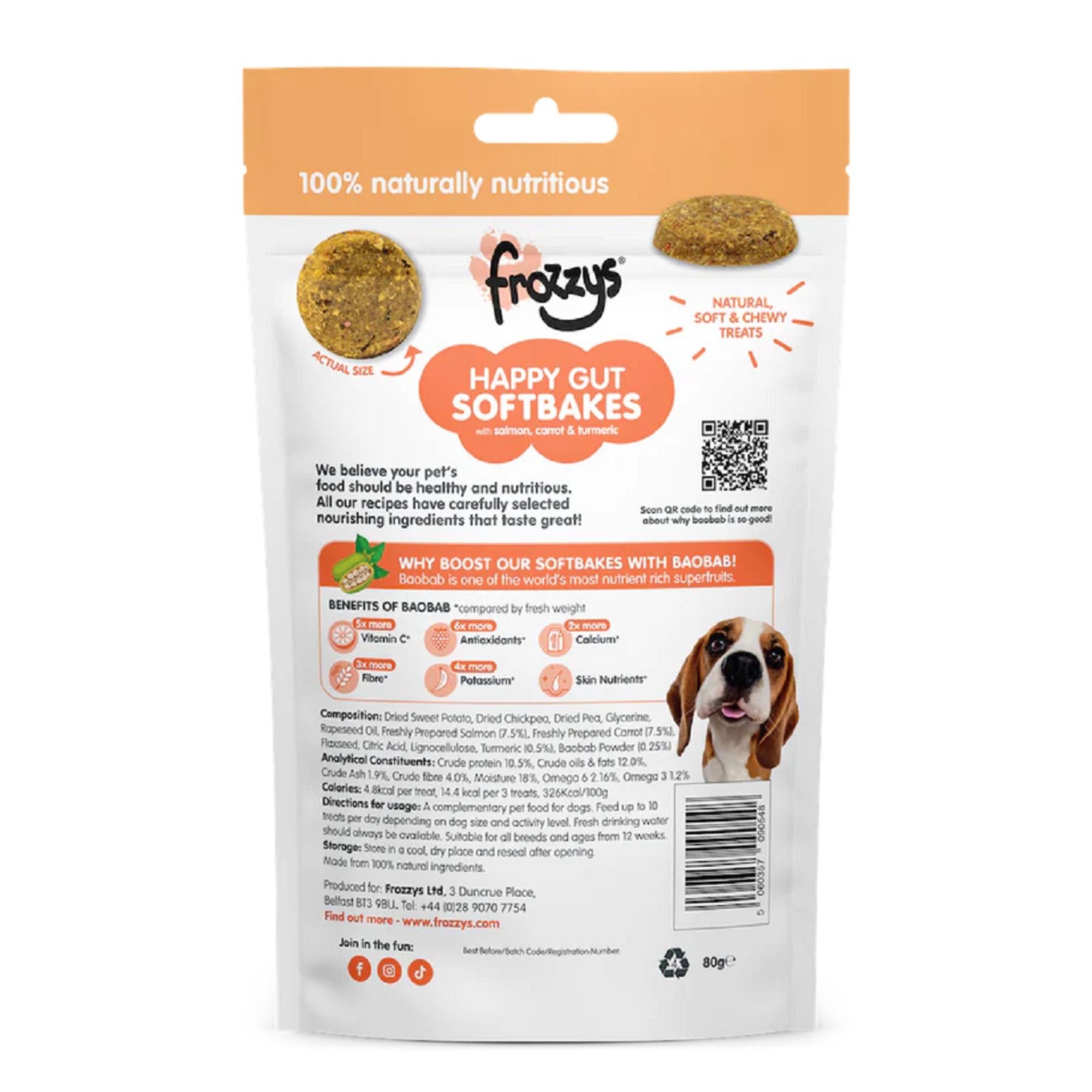 Frozzys Happy Gut BAOBAB Salmon Carrot & Tumeric Flavour