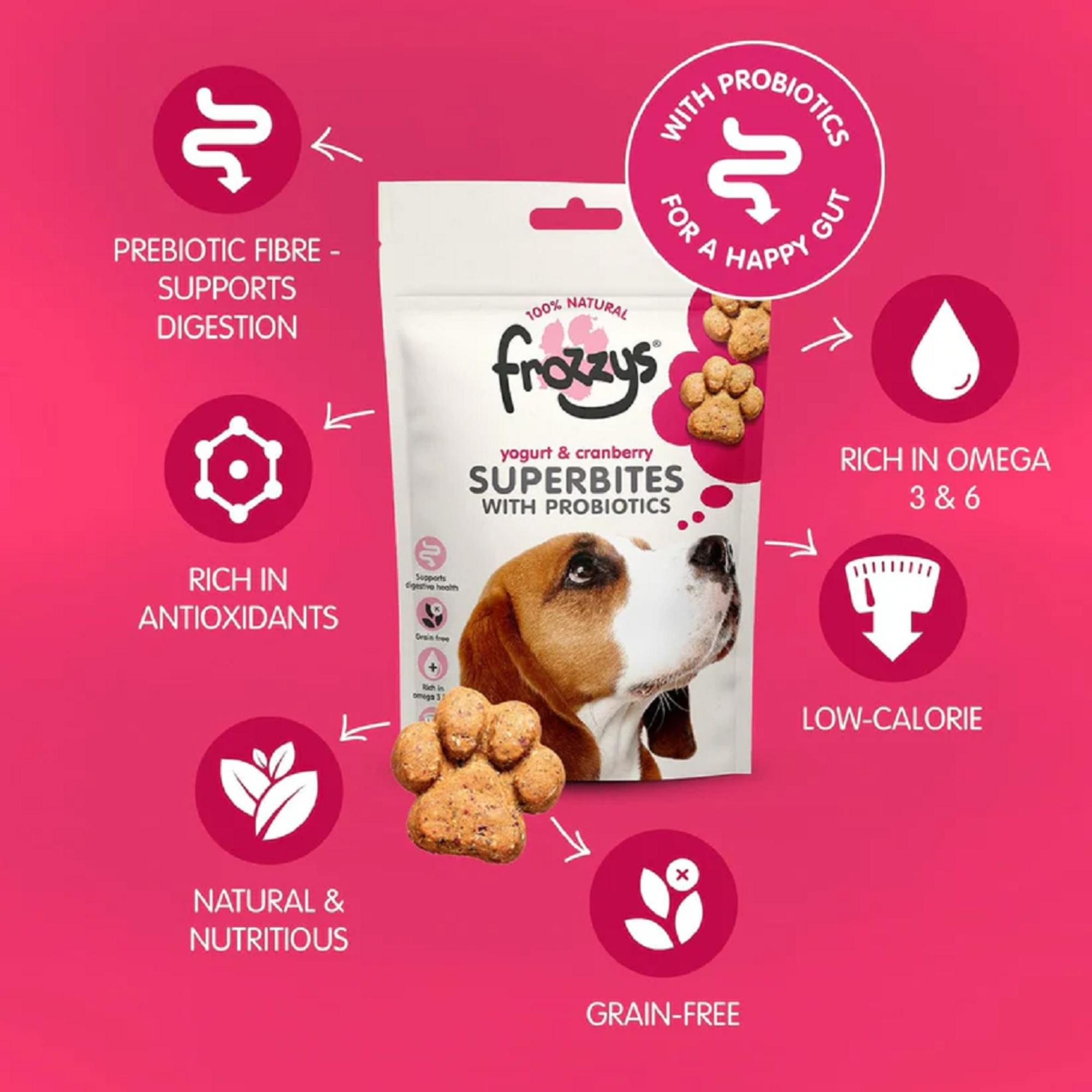 Frozzys Superbites with Probiotics Yogurt & Cranberry