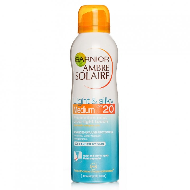 Garnier Ambre Solaire Light & Silky Lotion SPF50 Sun Care product ...