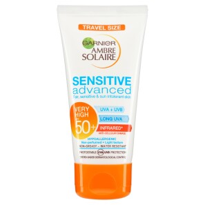 Ambre Solaire Sensitive Sun Cream SPF50+ Travel 50ml