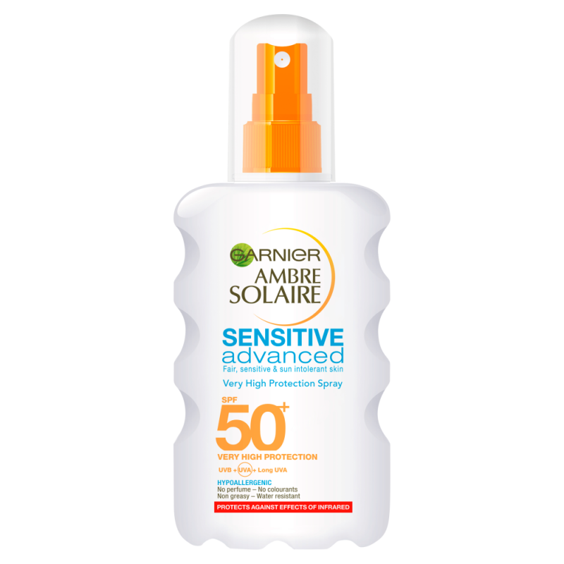 Garnier Ambre Solaire Sensitive Advanced Sun Cream Spray SPF50+