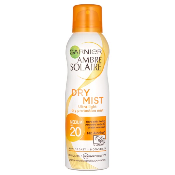 Garnier Ambre Solaire Dry Mist Sun Cream Spray SPF20