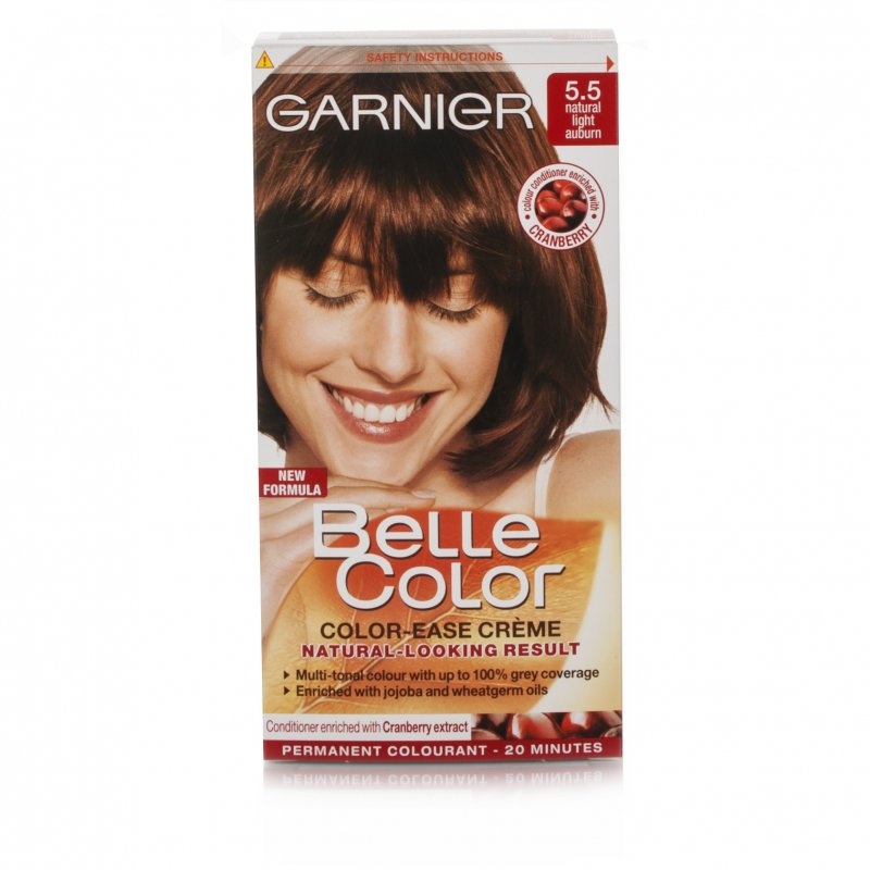 Belle Color 5.5 Natural Light Auburn Permanent Hair Dye 5021044008451 ... Natural Hair Color Dye
