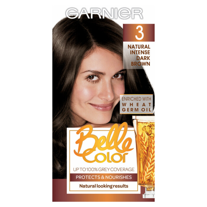 Image of Garnier Belle Colour 3 Natural Intense Dark Brown Hair Dye