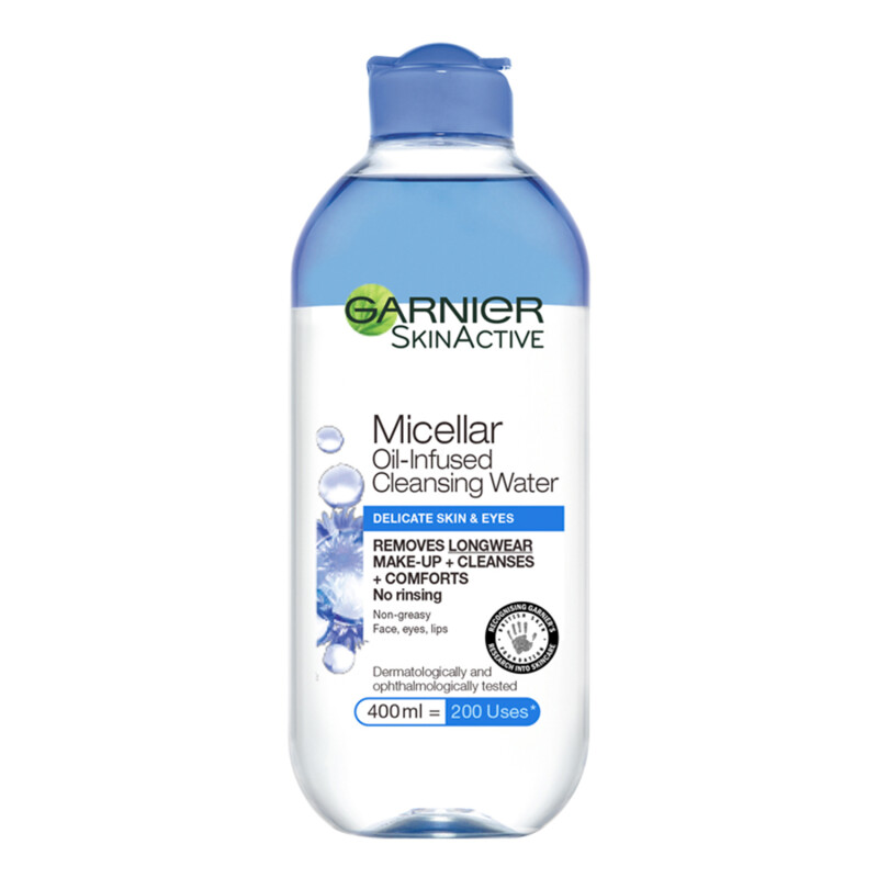 Garnier Micellar Water Facial Cleanser Delicate Skin and Eyes 