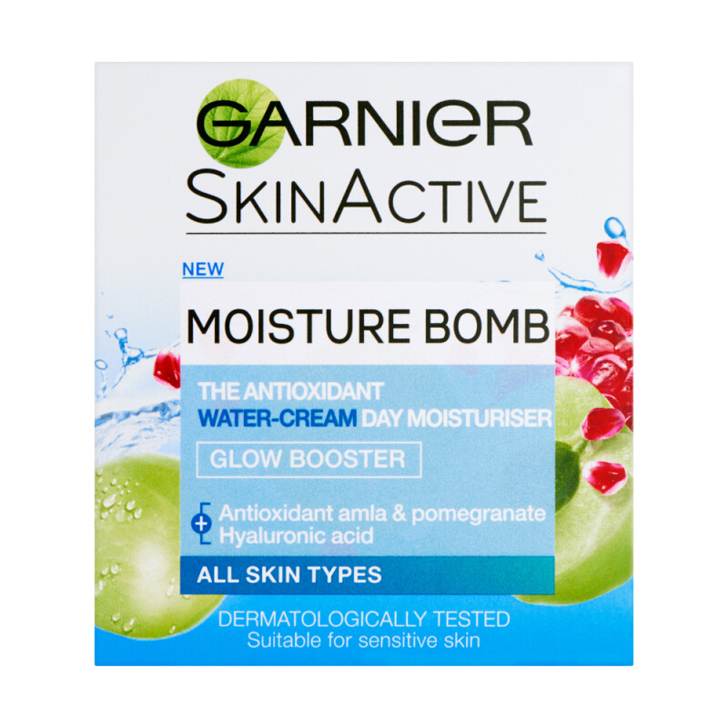 Buy Garnier Moisture Bomb Glow Day Cream Moisturiser | Chemist Direct