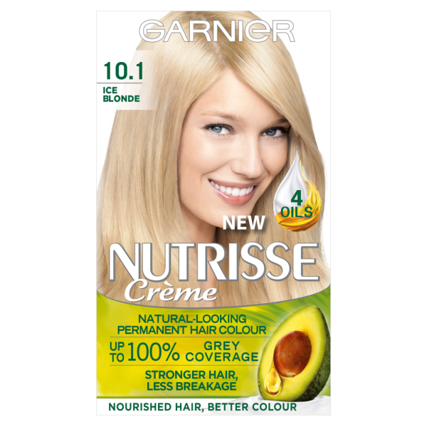 Garnier Nutrisse Creme 10.1 Ice Blonde Hair Dye 1 Kit | Chemist Direct