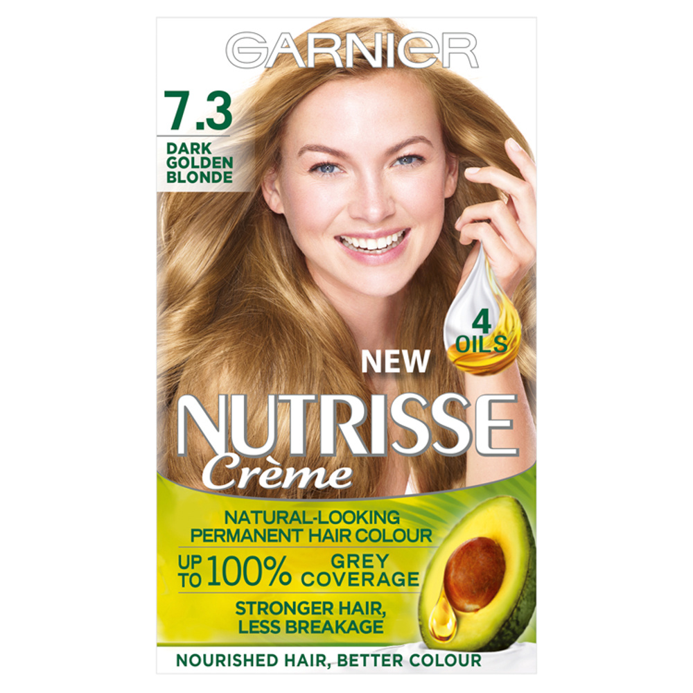 Click to view product details and reviews for Garnier Nutrisse Creme 73 Dark Golden Blonde Hair Dye.