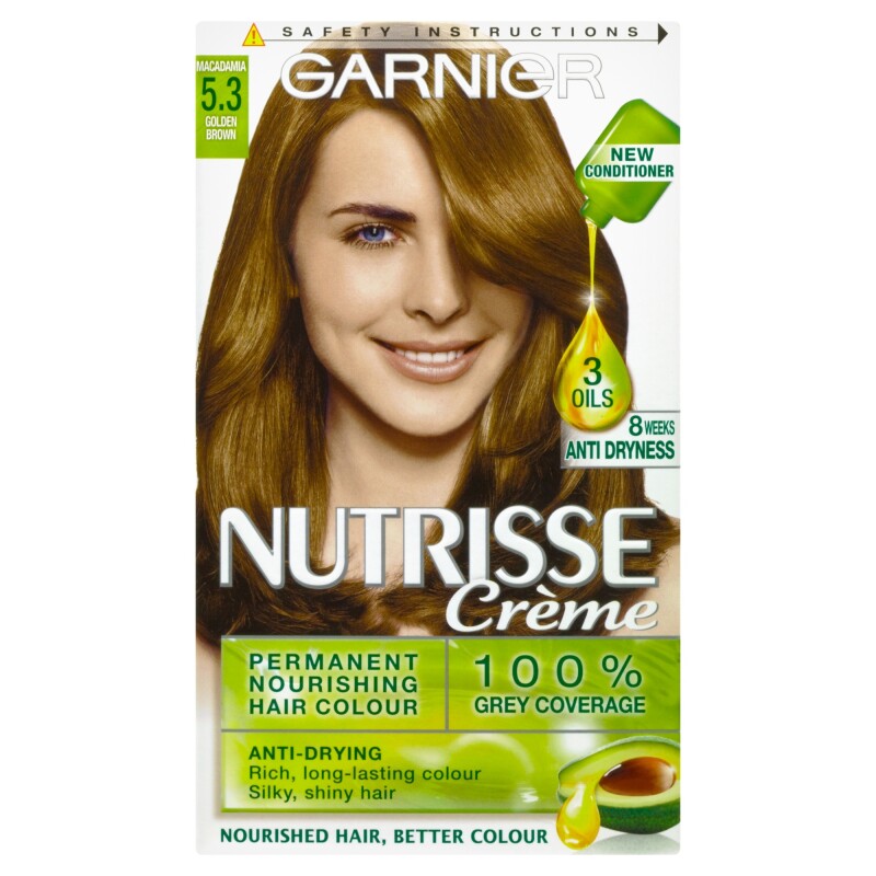 LOreal Garnier Nutrisse 5.3 Golden Brown Permanent Hair Dye