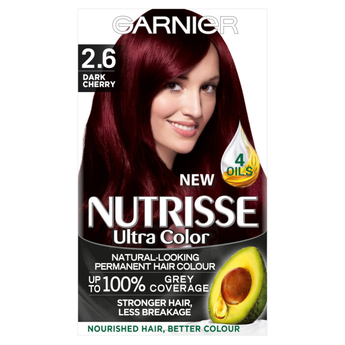 Image of Garnier Nutrisse Ultra Color 2.6 Dark Cherry Hair Dye