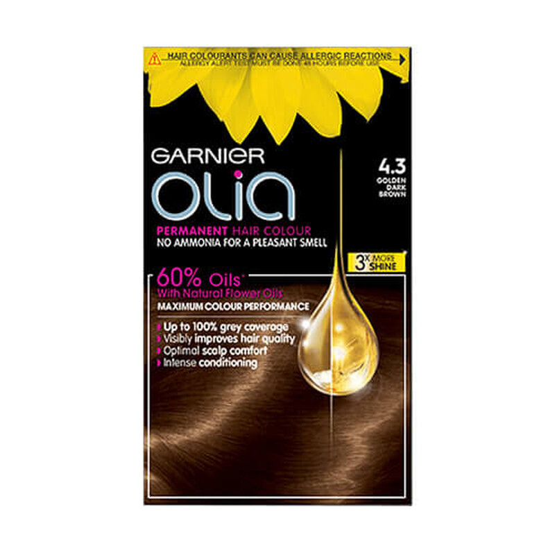 Garnier Olia 4.3 Dark Golden Brown Hair Dye