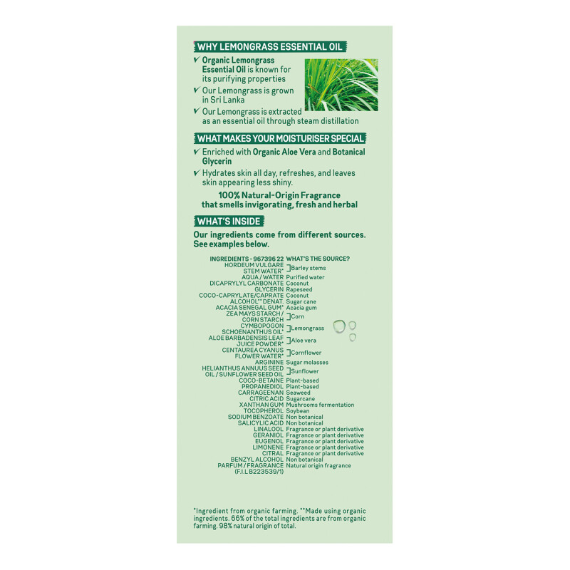 Garnier Organic Lemongrass Daily Moisturiser