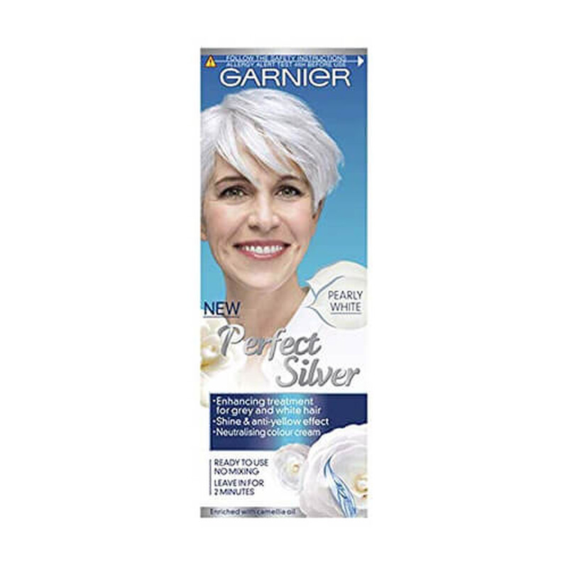 Garnier Perfect Silver Grey Hair Neutralising Cream White Hair Dye