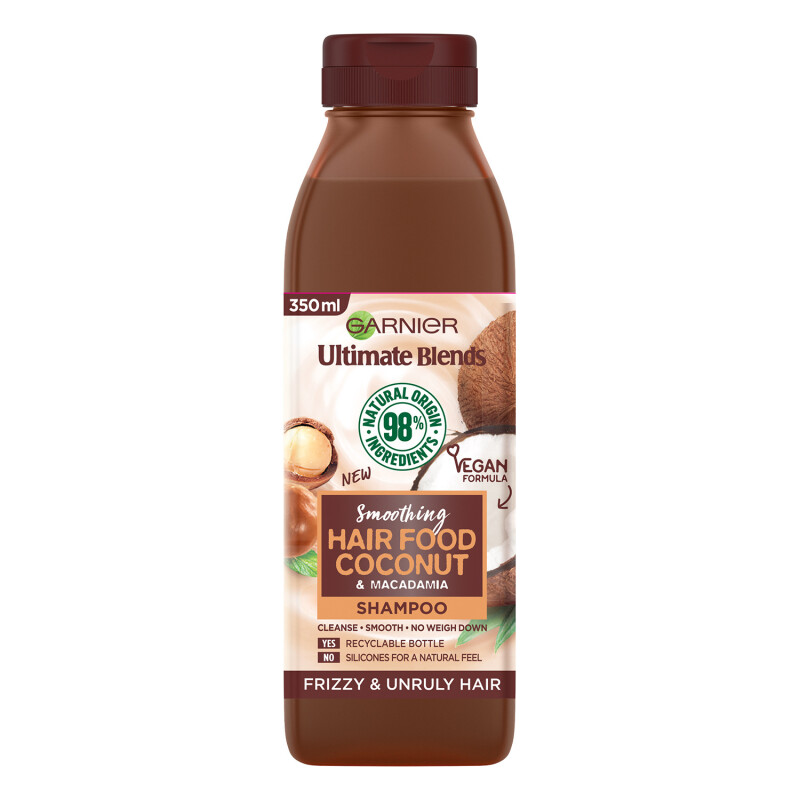 Garnier Ultimate Blends Smoothing Hair Food Coconut Shampoo For Frizzy Hair