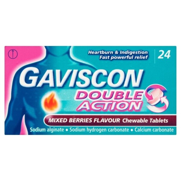 Gaviscon Double Action Mixed Berry Tablets