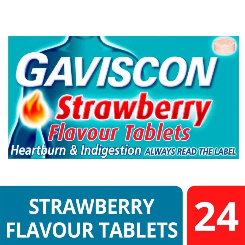 Gaviscon Tablets Strawberry 24s