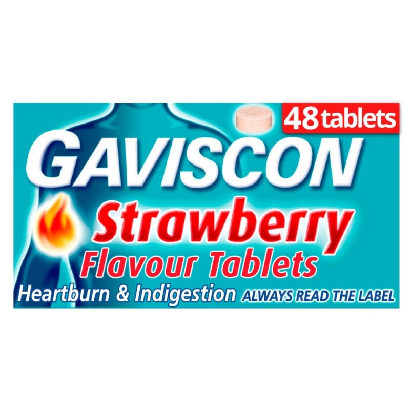 Gaviscon Tablets Strawberry 48s