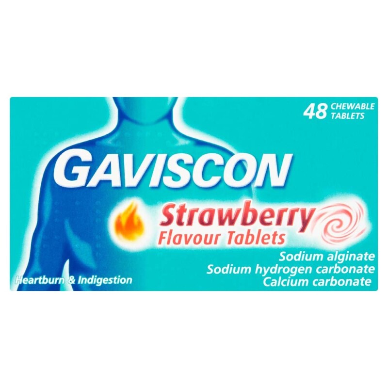 Gaviscon Tablets Strawberry 48s