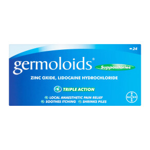 Germoloids Triple Action Haemorrhoids & Piles Suppositories